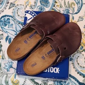 Birkenstock Mens Boston sfb Habana Oiled Leather Mules 12/ EUR 45 regular